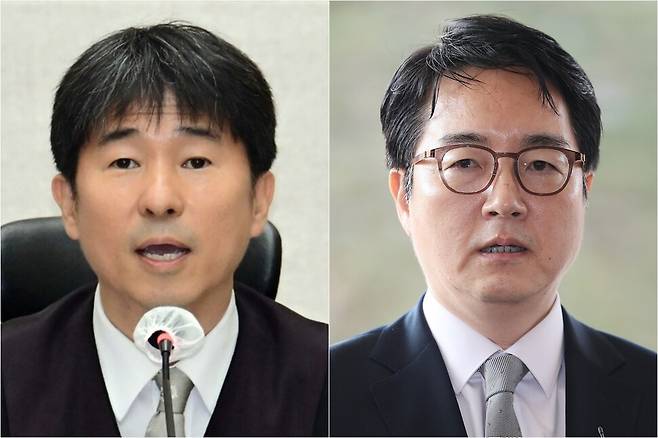 지귀연 서울중앙지법 부장판사, 심우정 검찰총장. 사진공동취재단, 연합뉴스