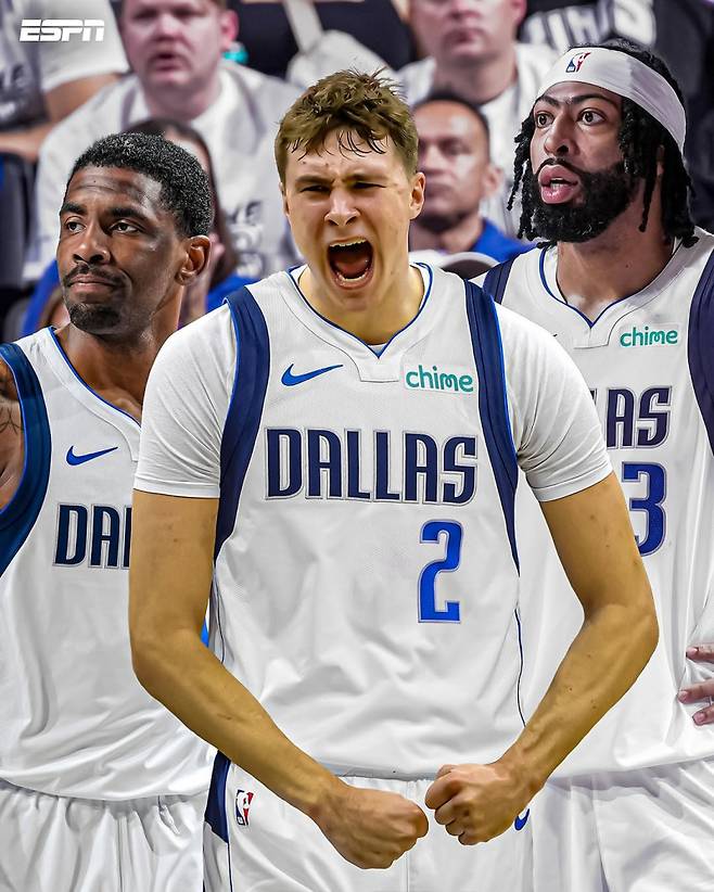 ESPN이 조명한 댈러스의 새로운 빅3 어빙(왼쪽부터) 플래그, 데이비스. 사진=ESPN