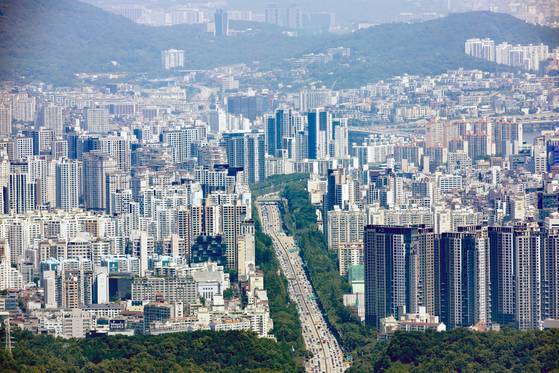서울 경부고속도로 인근 아파트 단지. 연합뉴스