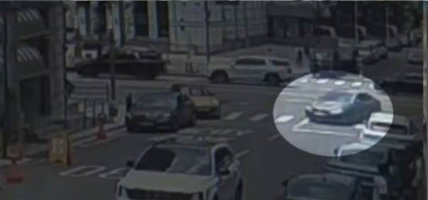 이경규가 약물 운전 혐의 입건 여러 차례 사고를 낸 정황이 담긴 CCTV. MBN 캡처