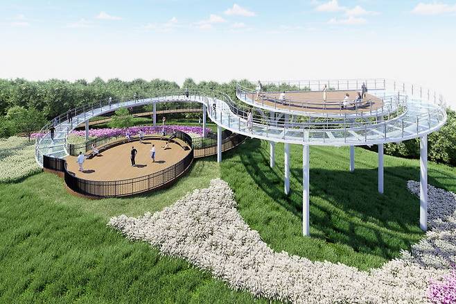 [통영=뉴시스] 신정철 기자= 남해안 최고의 일몰 명소로 손꼽히는 경남 통영시 산양읍 ‘달아전망대’가 남해안 명품 전망공간으로 재탄생할 전망이다.사진은 37억원을 들여 새롭게 조성하는 달아전망대 조감도.(사진=통영시 제공).2025.06.26. photo@newsis.com *재판매 및 DB 금지