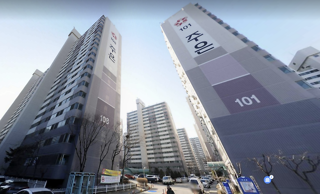 경기도 안성시 공도읍 주은청설아파트 전경. 카카오맵 거리뷰 캡처.