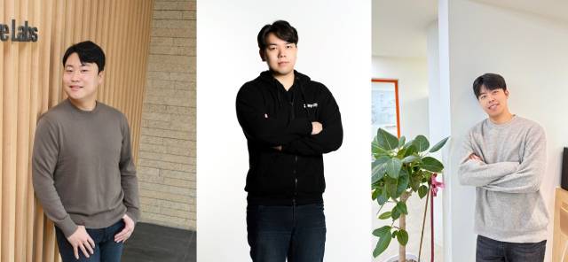 이재성(왼쪽부터) 트웰브랩스 대표, 이세영 뤼튼테크놀로지스 대표, 김도균 달파 대표.