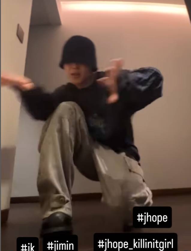 댄스챌린지 하는 지민 /사진=지민 인스타그램