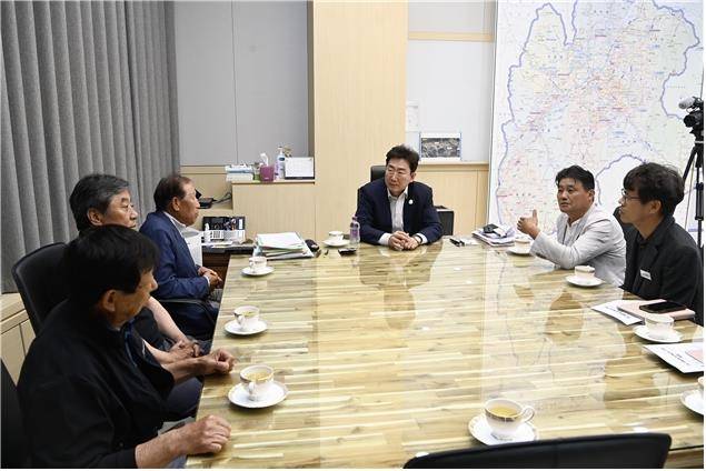 '간현생태공원 파크골프장 조성' 2차 간담회  [원주시 제공.재판매 및 DB 금지]