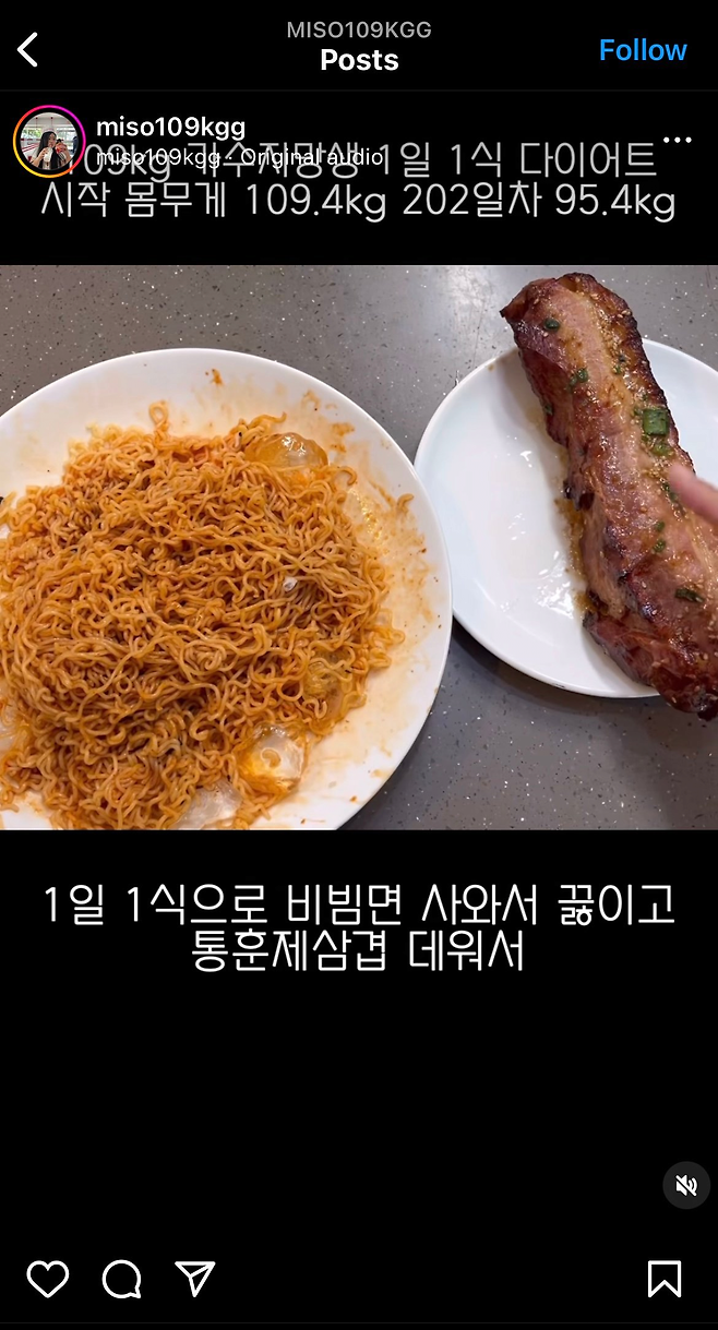 image.png 요즘 인스타에서 ㄹㅇ 핫한 뚱뚱한 여자의 1일 1식 다이어트 ㄷㄷ..JPG