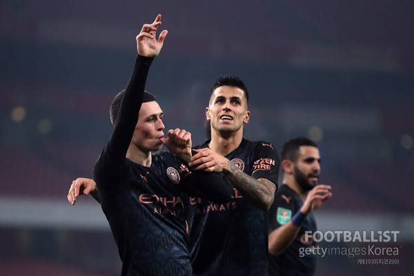 주앙 칸셀루(오른쪽, 당시 맨체스터시티). 게티이미지코리아