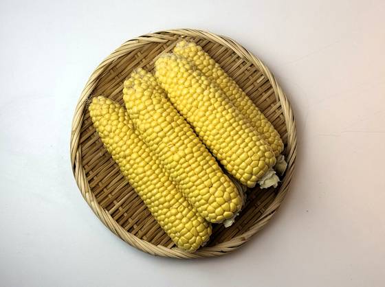 아삭한 식감과 단맛으로 여름 간식으로 사랑받는 초당옥수수 튀김. 사진 이정웅