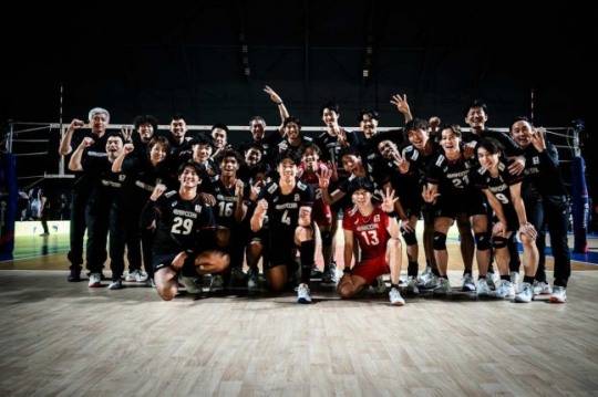 일본 남자배구 대표팀 / FIVB 홈피 캡처