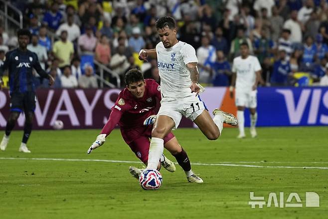 [내슈빌=AP/뉴시스]사우디 알힐랄, 클럽월드컵 16강행. 2025.06.26.