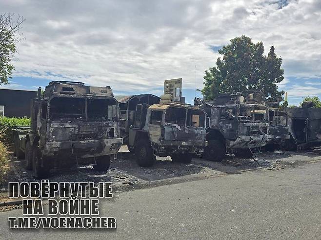 불탄 독일군 차량 [텔레그램 채널 Повёрнутые на войне 캡처. 재판매 및 DB 금지]