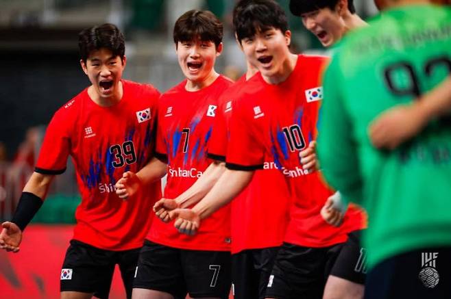 한국 남자 주니어 대표팀. 사진=대한핸드볼협회