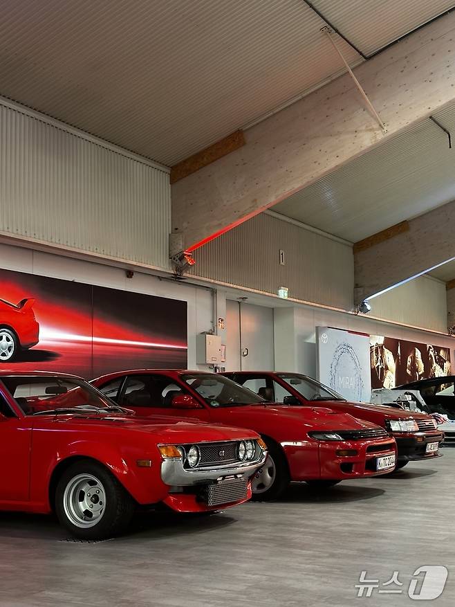 도요타 브랜드를 대표하는 셀리카와 AE86 모습.ⓒ 뉴스1 이동희 기자