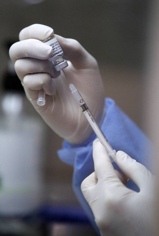 코로나19 백신 분주. 연합뉴스