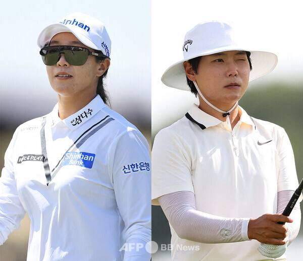 2025년 미국여자프로골프(LPGA) 투어 2인 1조 팀 경기인 다우 챔피언에 출전한 임진희,&nbsp;이소미 프로. 사진제공=ⓒAFPBBNews = News1 (사진을 무단으로 사용하지 마십시오)