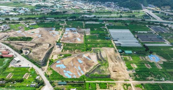 수도권 3기 신도시인 남양주시 왕숙지구 전경. [연합뉴스]