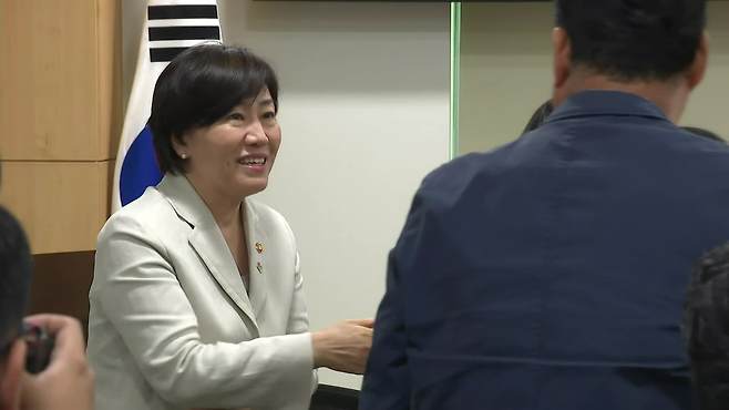 27일 국회에서 열린 당정협의에 참석한 송미령 장관