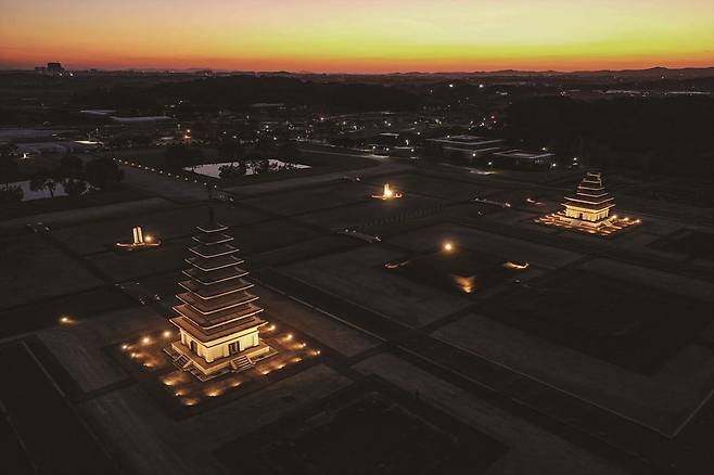 백제 최대 사찰인 미륵사(지) / 사진=익산시청