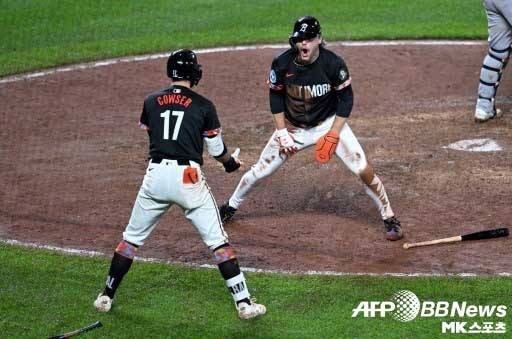 볼티모어는 이날 대량 득점을 기록했다. 사진(美 볼티모어)=ⓒAFPBBNews = News1