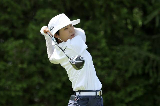 티샷을 하고 있는 이소미. 사진 제공=AFP연합뉴스