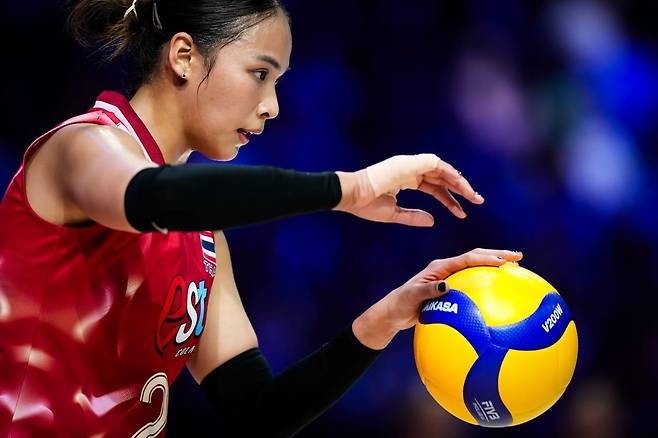 태국 여자대표팀의 타나차   [FIVB 홈피 캡처. 재판매 및 DB 금지]