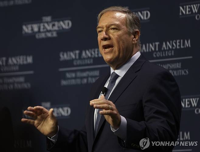 2022년 당시 마이크 폼페이오 전 미국 국무장관 [EPA=연합뉴스 자료사진. 재판매 및 DB 금지]