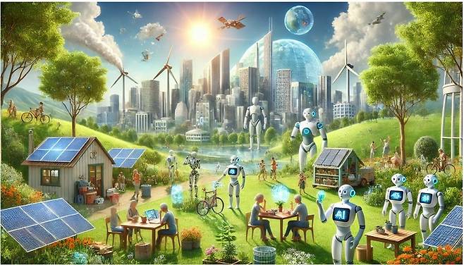 AI 유토피아의 모습 (자료: The AI Utopia: What a Perfect AI-Driven World Could Look Like)