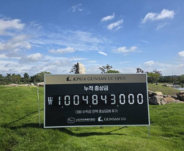 옥태훈, 김민준, 이상희, 황중곤, 강성훈, 김홍택, 이정환, 신용구, 조우영, 김민규, 프로 등이 우승 경쟁에 뛰어든 2025년 한국프로골프(KPGA) 투어 군산CC 오픈 총상금과 우승상금이 3라운드 후에 확정됐다. 사진제공=KPGA