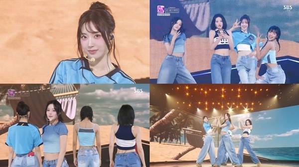 그룹 하이키(H1-KEY, 서이·리이나·휘서·옐)는 29일 오후 방송된 SBS ‘인기가요’에 출연해 미니 4집 ‘Lovestruck’(러브스트럭)의 타이틀곡 ‘여름이었다’ 컴백 무대를 펼쳤다.