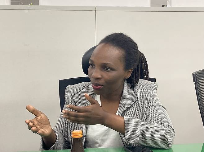 서울시 외국인 대상 뉴스레터 콘텐츠 제작단으로 활동 중인 에스페란스씨. 손인규 기자