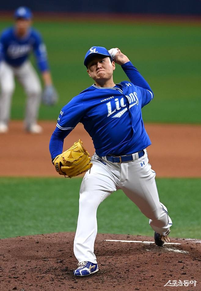 삼성 좌완투수 이승현이 29일 고척 키움전에서 11일만에 선발등판했으나 1.1이닝만에 교체됐다. 스포츠동아 DB