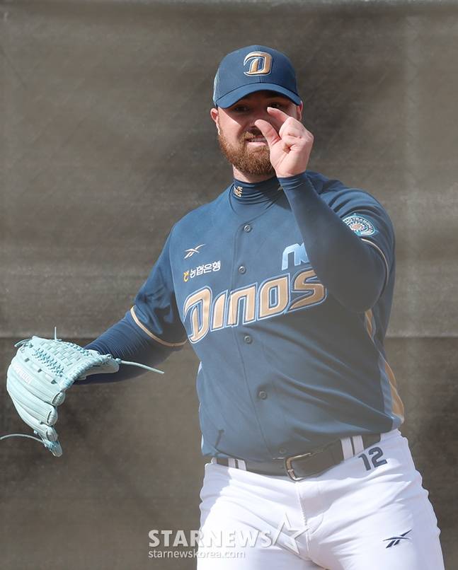 NC 다이노스 외국인 투수 로건 앨런. /사진=김진경 대기자