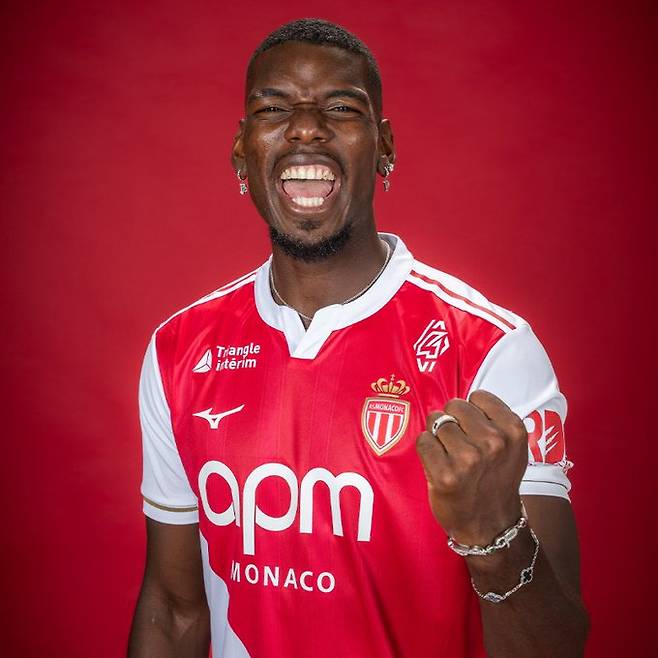 AS모나코와 2년 계약을 체결한 폴 포그바. /사진=AS모나코 SNS 캡처