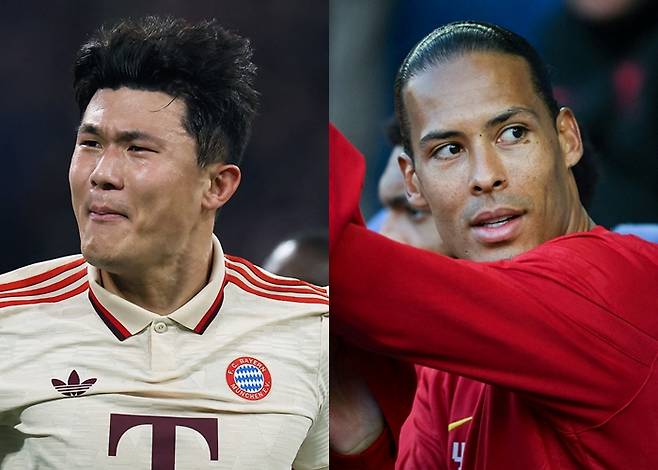 김민재(왼쪽)와 버질 판 다이크. /AFPBBNews=뉴스1