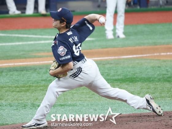 두산 베어스 투수 김택연. /사진=두산 베어스 제공