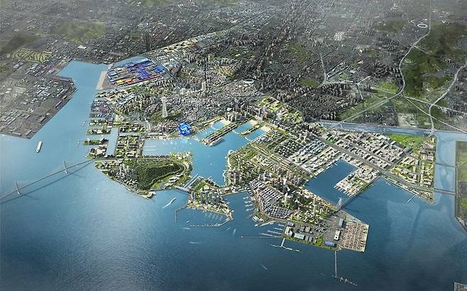 ▲ 인천시가 행정체제 개편과 연계해 추진하는 '제물포 르네상스' 조감도.