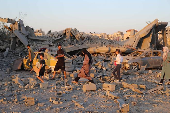 폐허가 된 가자지구 /AFP=연합뉴스