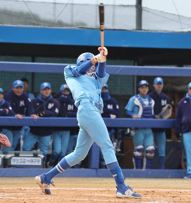 하현승은 타격에서도 매우 좋은 평가를 받고 있다. MLB 스카우터들은 현재 타자로서의 잠재력을 더욱 높게 보고 있다.사진=서동일 기자