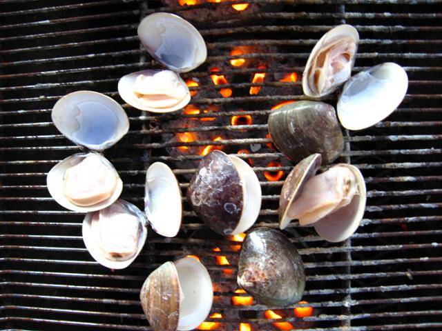 조개구이. 한국일보 자료사진