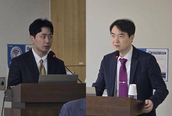 왼쪽부터 인천성모병원 호흡기내과 최준영 교수, 서울성모병원 호흡기내과 이진국 교수/사진=정준엽 기자