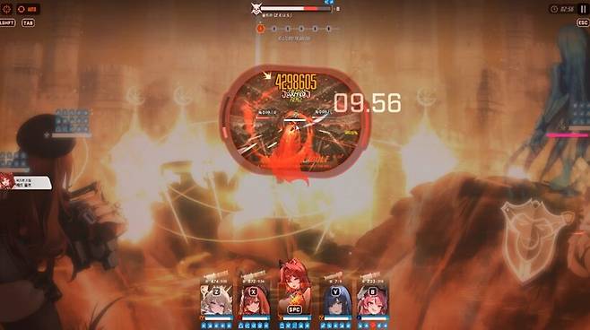 ▲ 광역 공격으로 코어와 독주머니를 동시에 타격하자