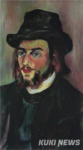 수잔 발라동, 에릭 사티의 초상, 1892, 캔버스에 유채, 41x22cm, 퐁피두 센터