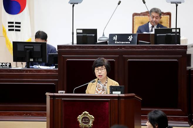 장성숙 인천시의원. 인천시의회 제공