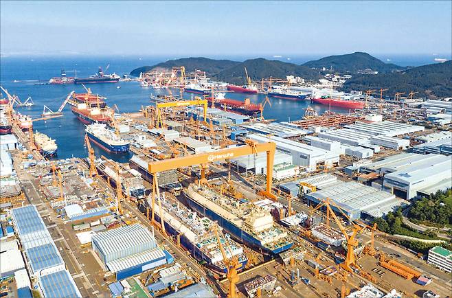 조선주는 지난해 하반기부터 오름세를 이어가고 있다. 사진은 한화오션 거제사업장 전경. (한화오션 제공)