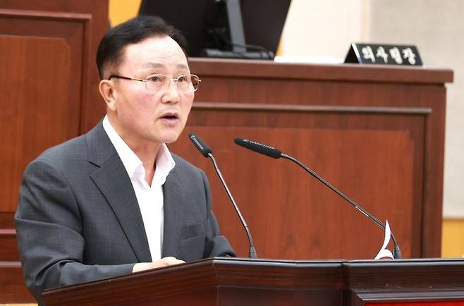 자유발언하는 김영석 충주시의원 *재판매 및 DB 금지