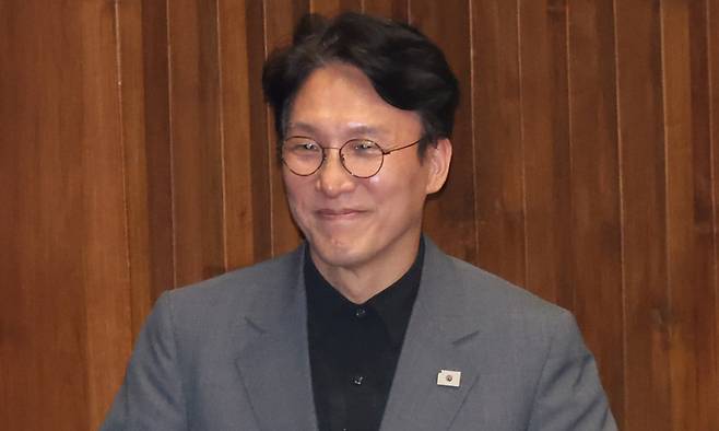 김민석 국무총리 후보자가 지난 27일 서울 여의도 국회에서 열린 본회의에 참석하고 있다. 연합뉴스