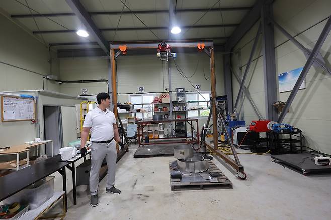 울산 북구청년창업지원센터에 마련된 칸엔지니어링 공장 [촬영 장지현]