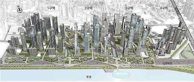 성수전략정비구역 재개발 조감도 (서울=연합뉴스) 성수전략정비구역이 9천428세대 대단지로 개발된다.
    서울시는 지난 25일 제12차 도시계획위원회 수권분과소위원회를 열어 ▲ 압구정 2구역 재건축 정비구역·정비계획 결정 ▲ 서초진흥아파트 재건축 정비계획 결정 ▲ 방배신삼호아파트 일대 주택재건축 정비계획 변경 ▲ 성수전략정비구역 지구단위계획 결정안을 가결했다고 26일 밝혔다.
    사진은 성수전략정비구역 재개발 조감도. 2024.11.26 [서울시 제공. 재판매 및 DB 금지] photo@yna.co.kr
