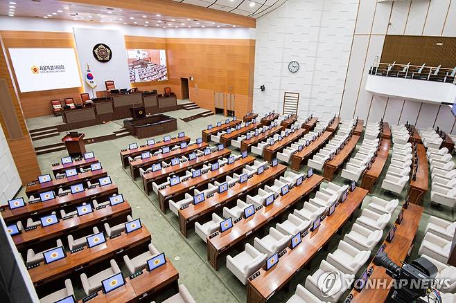 서울시의회 본회의장 [서울시의회 제공]