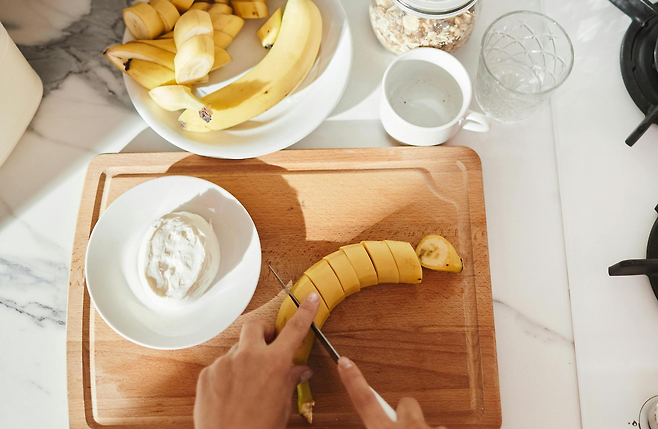 바나나와 그릭요거트